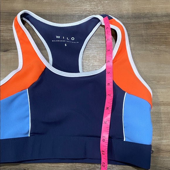 Wilo Women's Vibrant Sports Bra - Navy, Orange, and Blue - Picture 5 of 5
